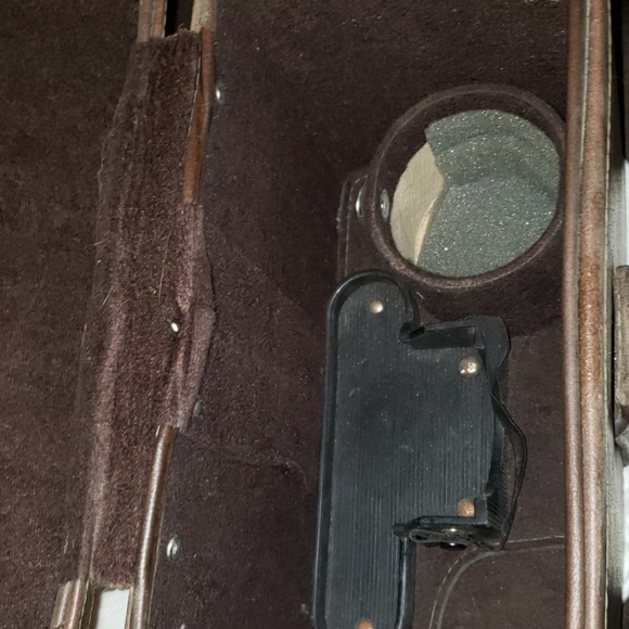 Leather Vintage Camera Tote - Picture 7 of 8